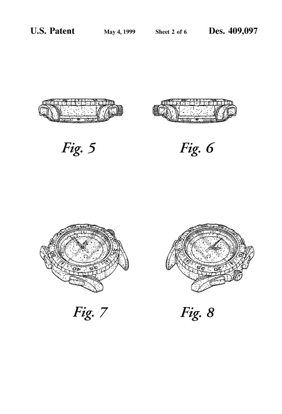 Omega Speedmaster X-33 Design Drawing Patent