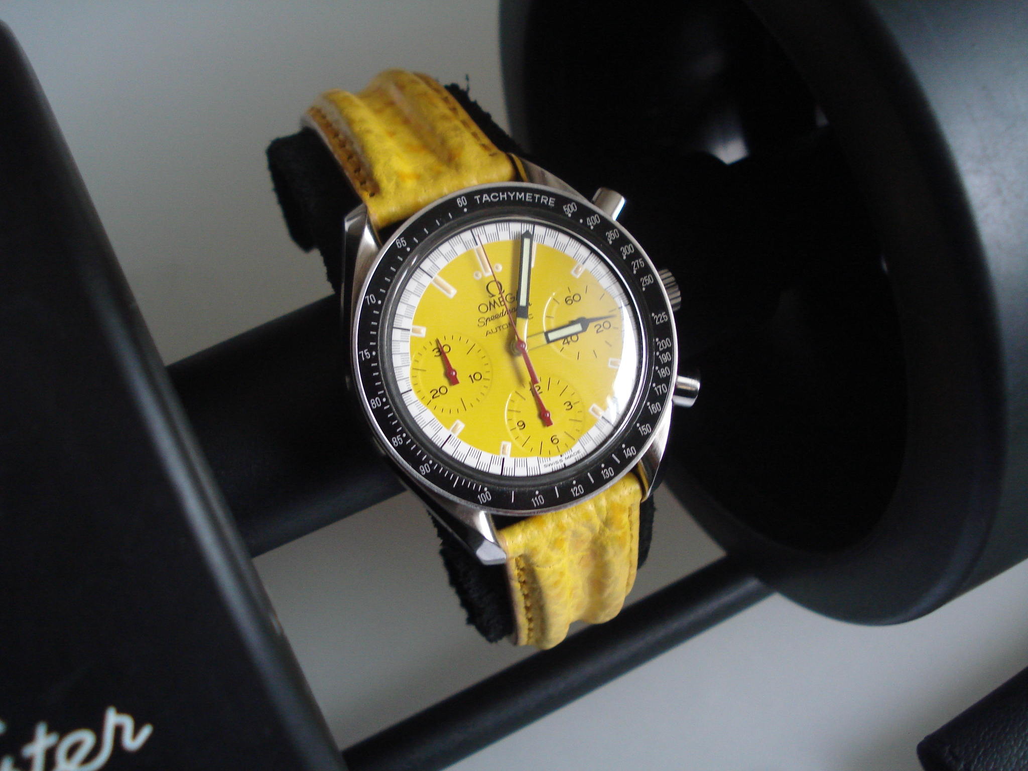 yellow omega watch