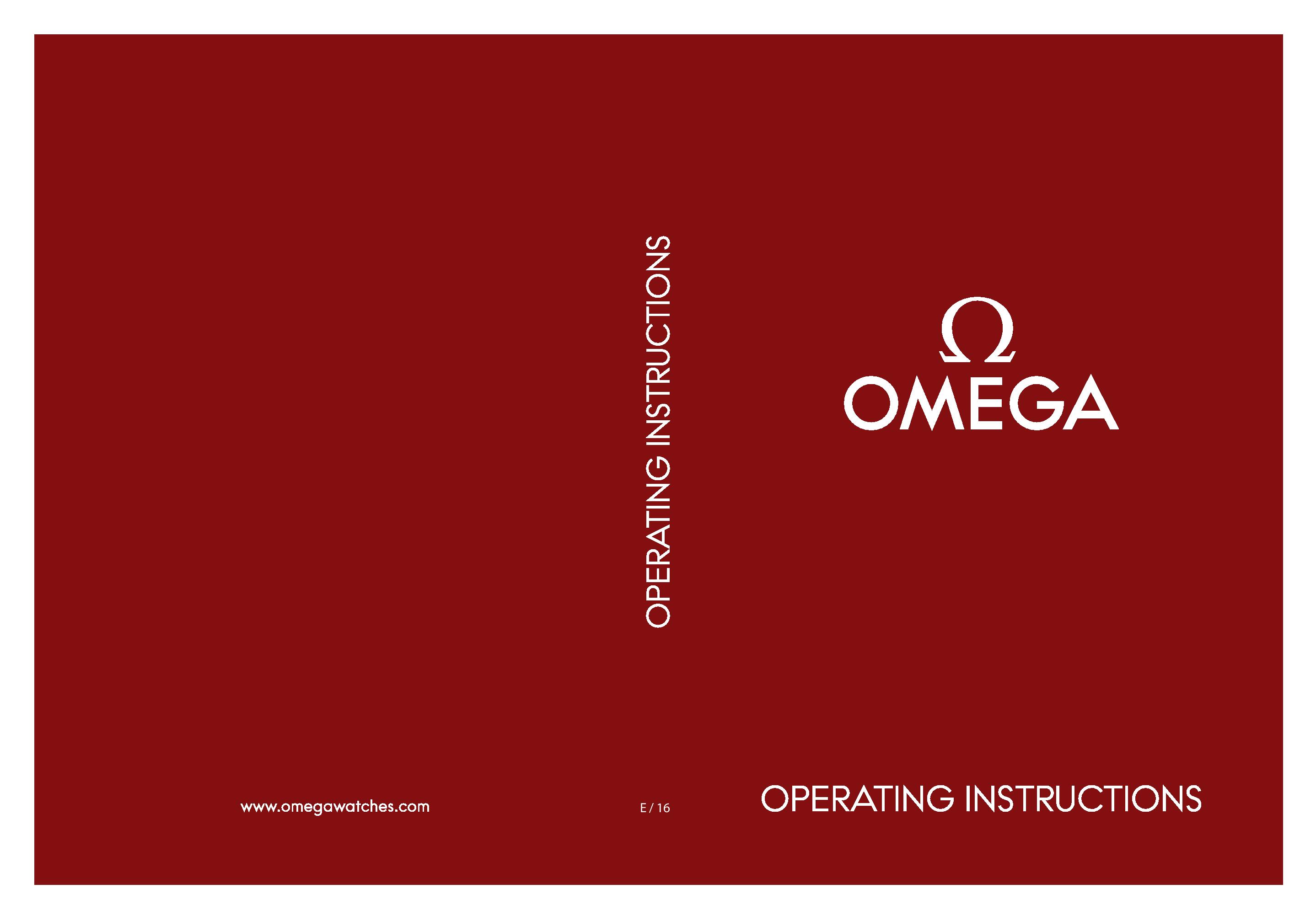 omega speedmaster instructions