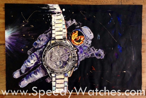 Omega Speedmaster Moonwatch Painting